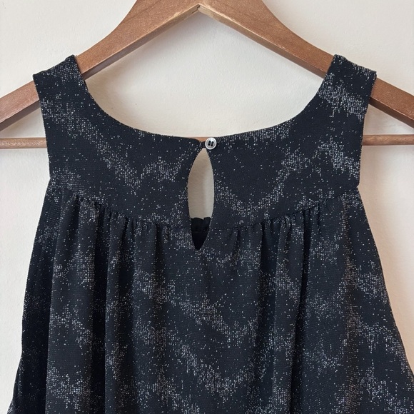 Anthropologie Carly Shimmer Tank Top Small Black Silver NEW NWT - Picture 8 of 12